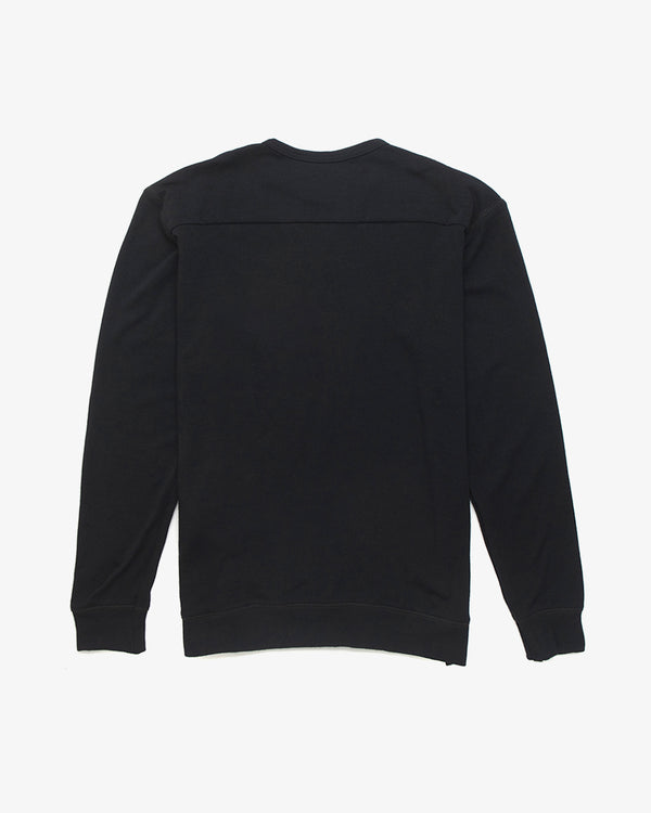Merino Crew Neck Sweater - Black